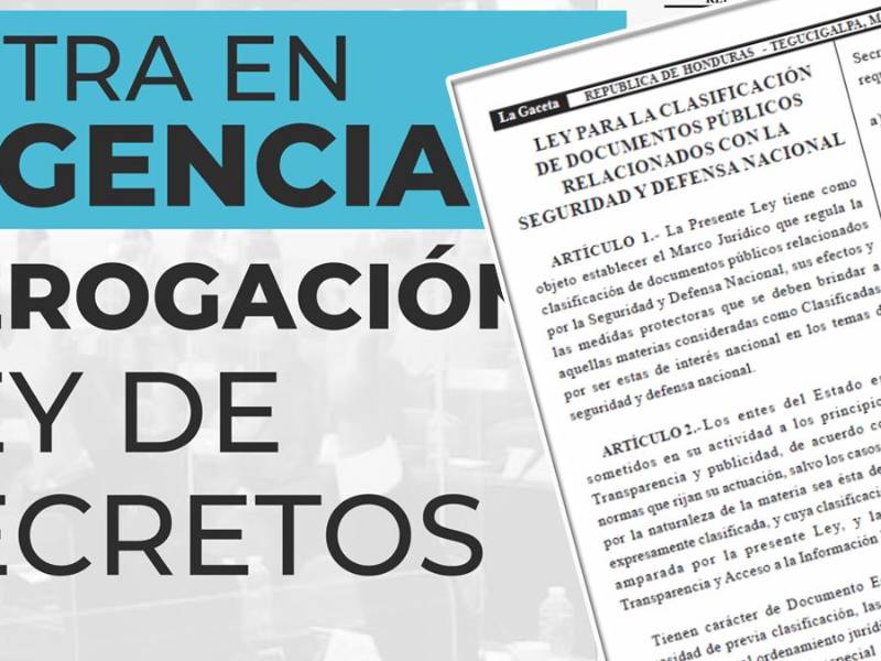 La Ley de Secretos fue aprobada en el 2014.