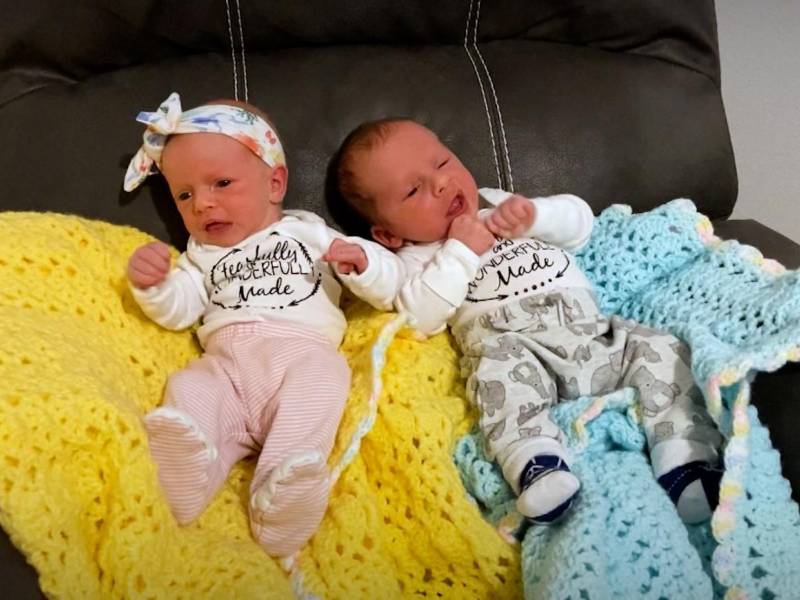 Los bebés fueron llamados Lydia Ann y Timothy Ronald.