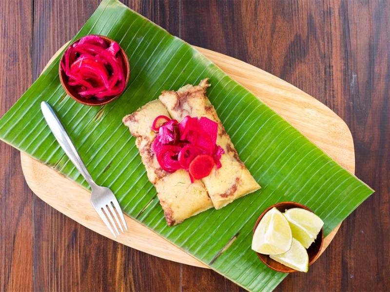 El tamal pisque es parte de la gastronomía hondureña.