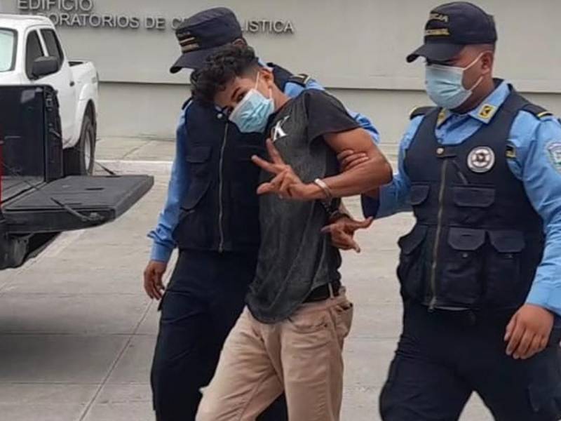 Jonathan Ariel Maldonado Lemus fue presentado por la Policía.