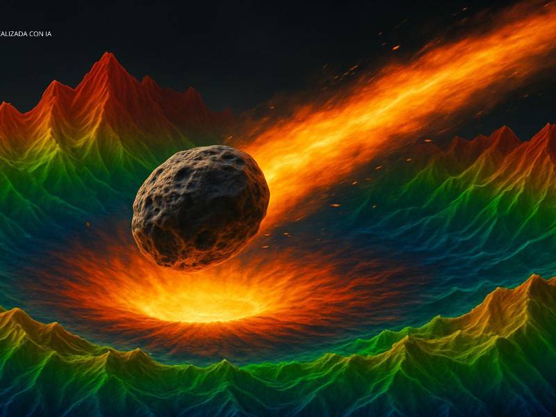 Ilustración realizada con Chatgpt con fines ilustrativos, pero basadas en los mapeos satelitales originales de la investigación científica y académica del equipo de la Facultad de Ciencias Espaciales (Faces-Unah).