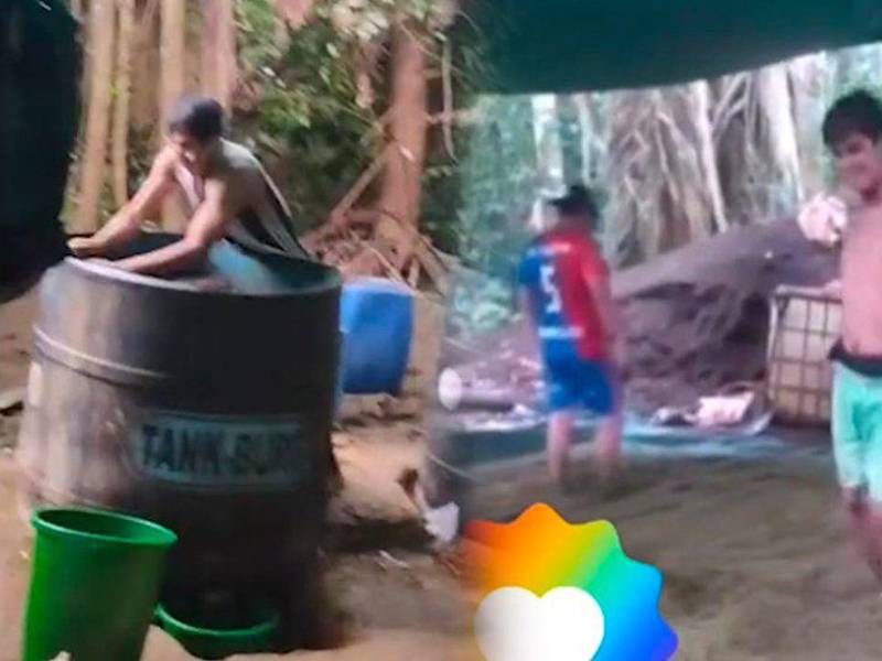 Captura de uno de los videos compartidos en TikTok por los supuestos narcos.