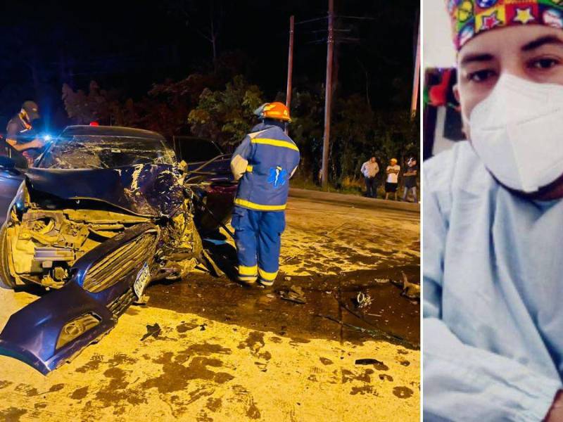 Allegados a la familia y compañeros de trabajo del fisioterapeuta Allan Castellanos le dieron un último adiós en Santa Rosa de Copán.