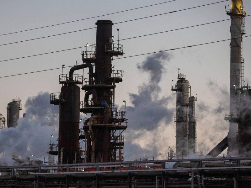 Una refinería de Chevron en Pascagoula, Mississippi.