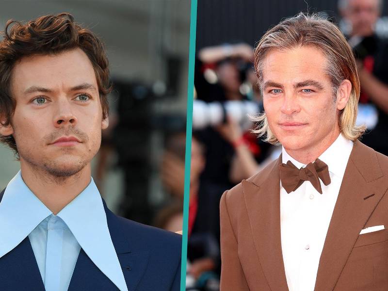 El cantante Harry Styles y el actor Chris Pine.