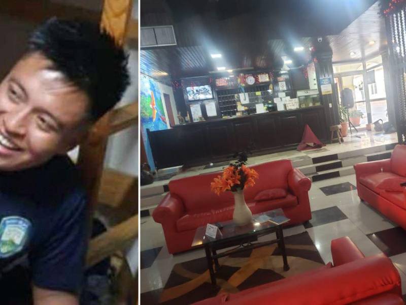 Un agente policial murió luego de un tiroteo dentro de un hotel situado entre la primera y segunda avenida del barrio El Centro de San Pedro Sula.