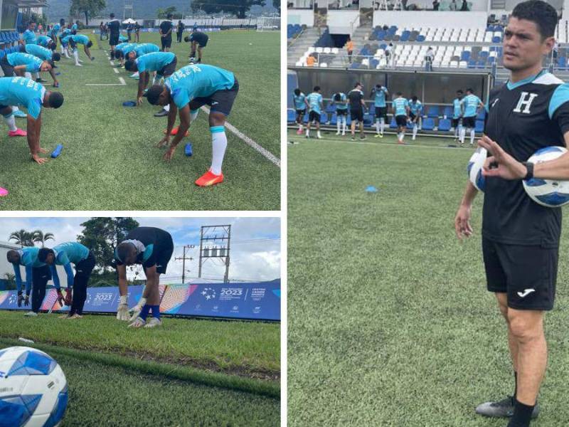 Los dirigidos por Luis Alvarado hicieron su práctica en el estadio Las Delicias de Santa Tecla, El Salvador.