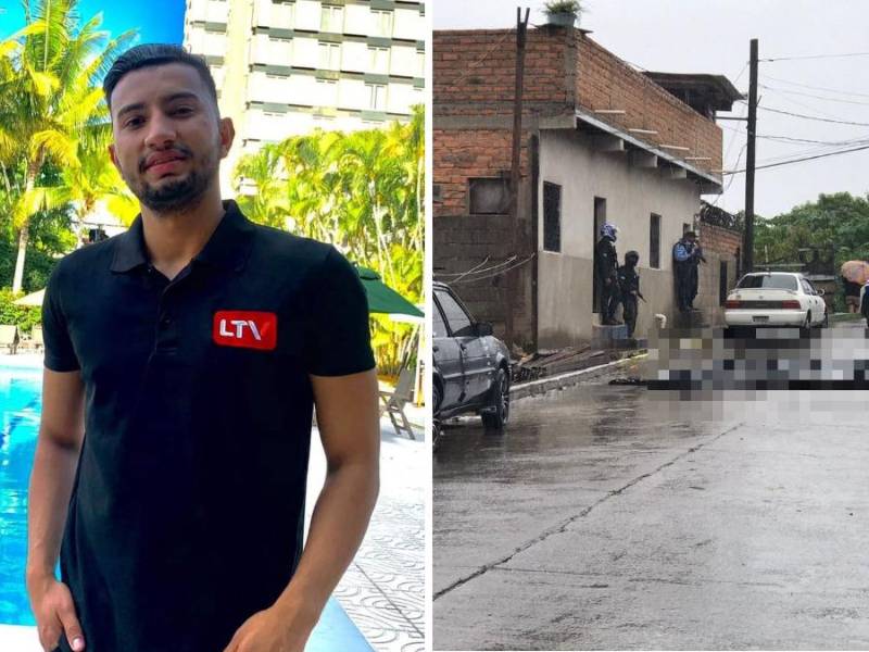 Edwin Josué Andino, quien laboraba como periodista en el canal LTV.