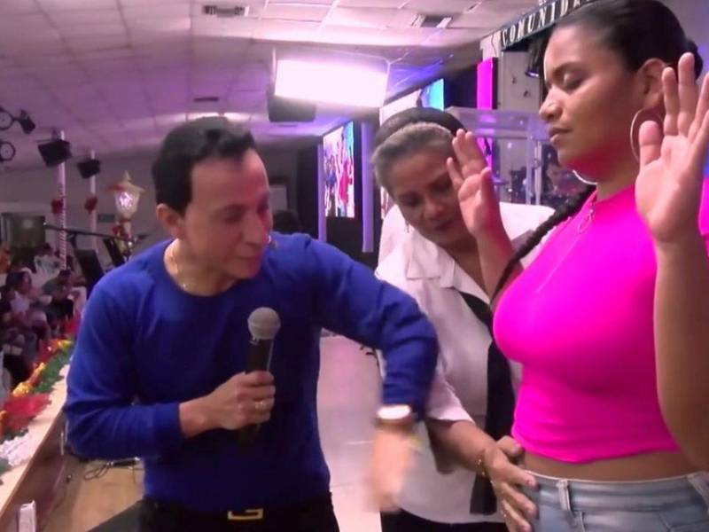 Momento del supuesto milagro.