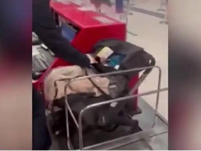 Parte del video en el cual se ve el pequeño abandonado.