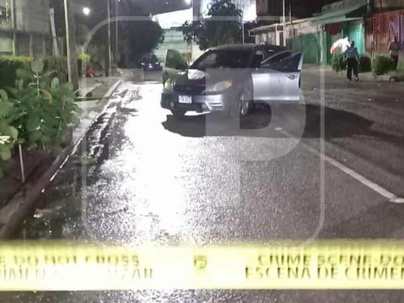 Vehículo en el que se conducía Miguel Antonio Rodríguez Santos.