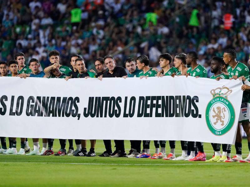 Todos lo ganamos, juntos lo defendemos, fue la protesta de León por haber sido excluido del Mundial de Clubes.