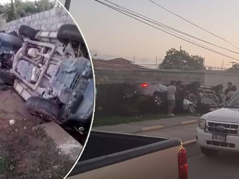 Los dos carros quedaron a un costado de la calle.