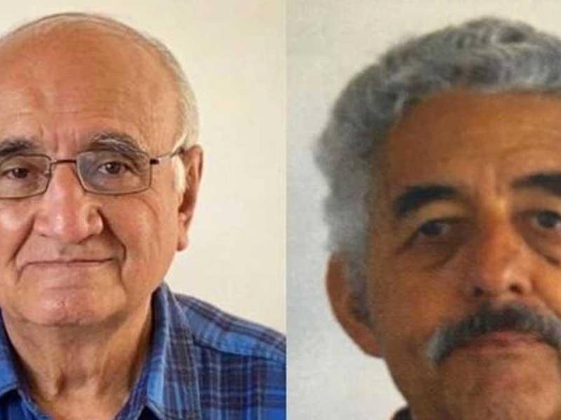 Los sacerdotes jesuitas Javier Campos Morales y Joaquín César Mora Salazar.