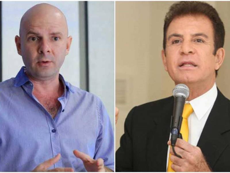 Barquero y Nasralla en fotografías de archivo.