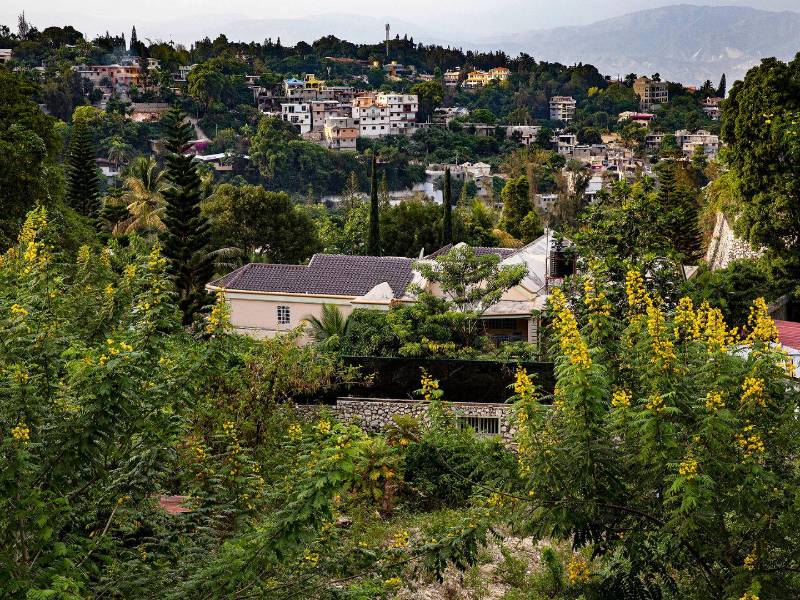 La casa donde fue asesinado el presidente Jovenel Moïse en julio de 2021, en Puerto Príncipe, Haití, el 10 de septiembre de 2021.