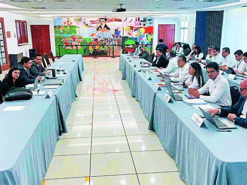 Analistas financieros y legales del Cohep en análisis de la propuesta del Gobierno.