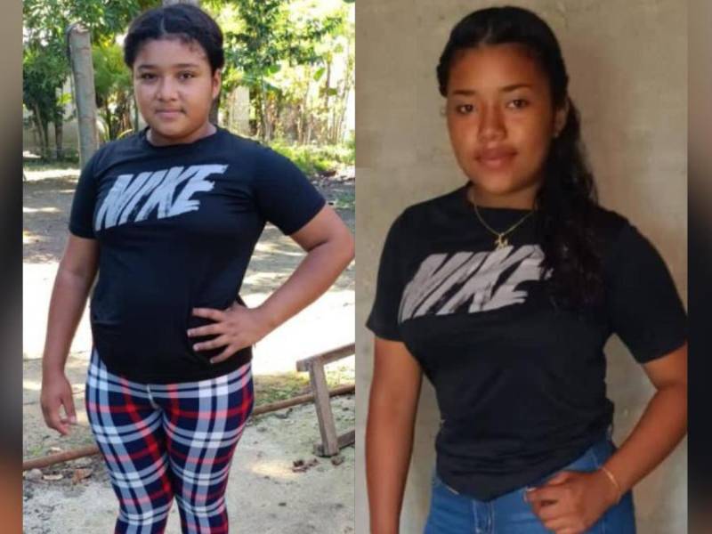 Ana Elizeth Jordan Chavarría y Andrea Dayana Chavarría Meléndez, las dos jóvenes desaparecidas en los bajos de Choloma.