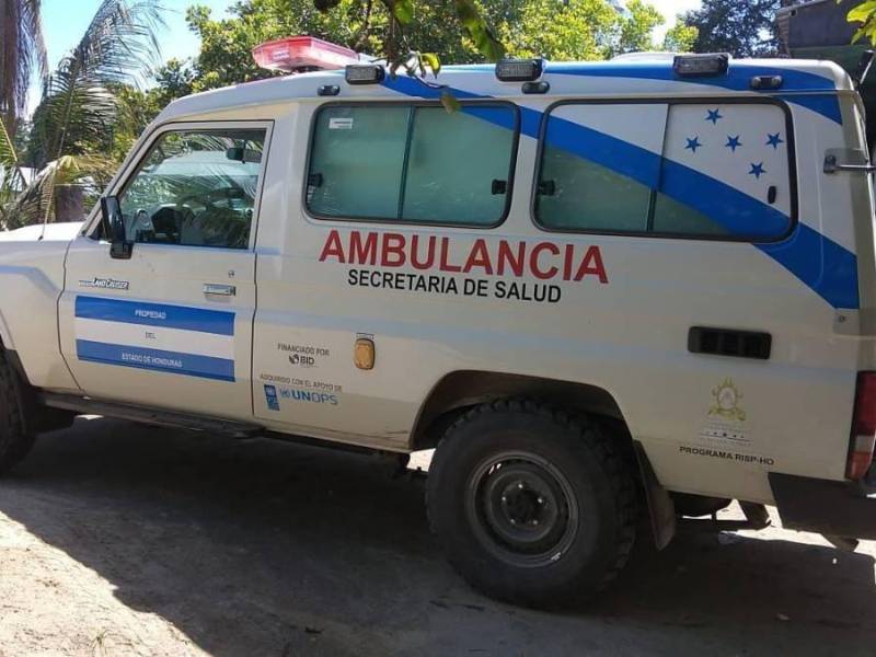 Ambulancia propiedad del Estado de Honduras para atender emergencias | Fotografía de archivo