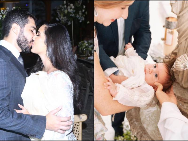 Mario Araujo y Gabriela Werner disfrutaron de un día inolvidable en sus vidas, ya que celebraron su boda civil, así como también del bautizo de su hijo Nicolás Felipe Araujo Werner, todo en un mismo día. Primero, realizaron el sacramento en la Iglesia María Reina del Mundo, luego se trasladaron a la recepción en Restaurante Terrabistro, donde en un acto sorpresivo, se casaron ante la ley, con la convicción del amor, la familia y el respeto como pilares fundamentales de una relación.