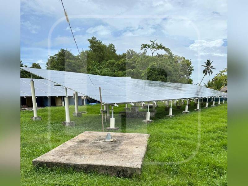 En la Base Naval de Caratasca también se puso en conocimiento de la venta de 250 baterías que eran utilizadas en un sistema de paneles solares.