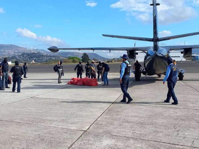 La droga fue trasladada a Tegucigalpa para su respectivo análisis.