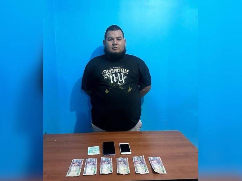 Fotografía de Edwin Antonio Enamorado Pineda, detenido en Copán, Honduras.