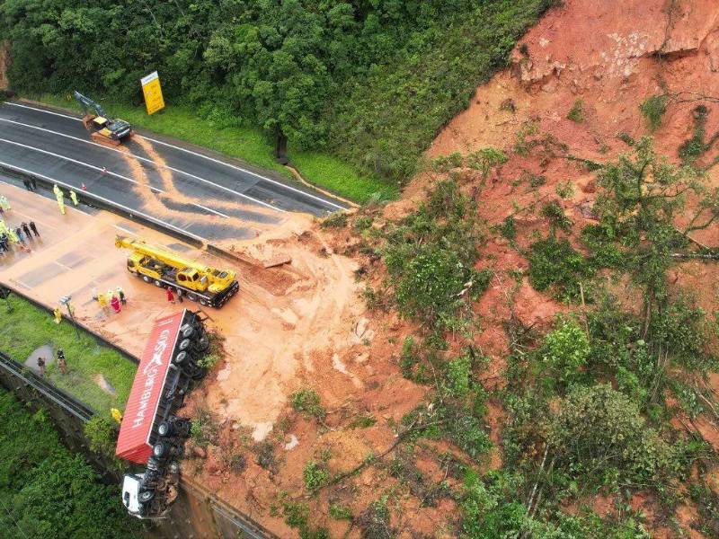 El estado de Santa Catarina es uno de los más afectados por las lluvias.