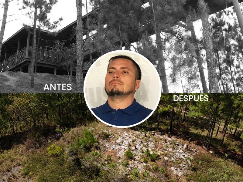 En lo alto de una montaña en Quimistán, Santa Bárbara, se localizaba la imponente cabaña de Magdaleno Meza. Ahora solo quedaron las huellas de su emporio.