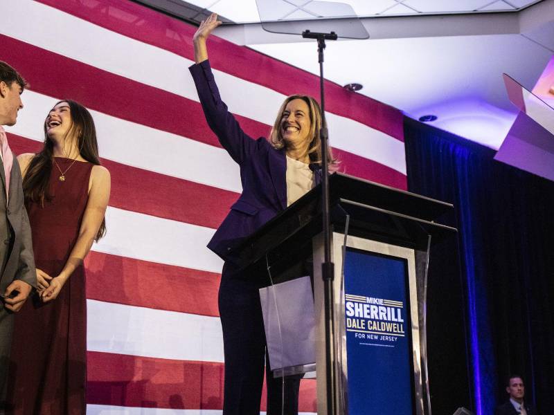 Mikie Sherrill, Gobernadora electa de Nueva Jersey, centró gran parte de su campaña en una estrategia anti Trump.