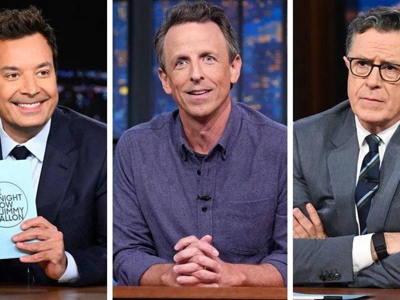 Los presentadores Jimmy Fallon, Seth Meyers y Stephen Colbert, competencia de Jimmy, también mostraron su apoyo públicamente.