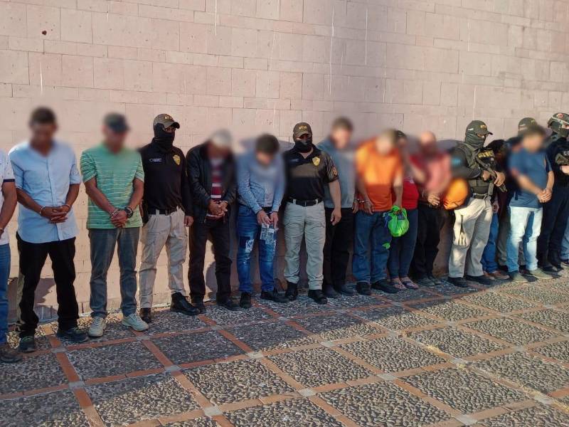 Tres integrantes de la banda “El Mango”, identificados como Mauricio Cárcamo León, Isaías Gómez García y Pedro Edil Carías Gonzáles, fueron condenados por asociación para delinquir.