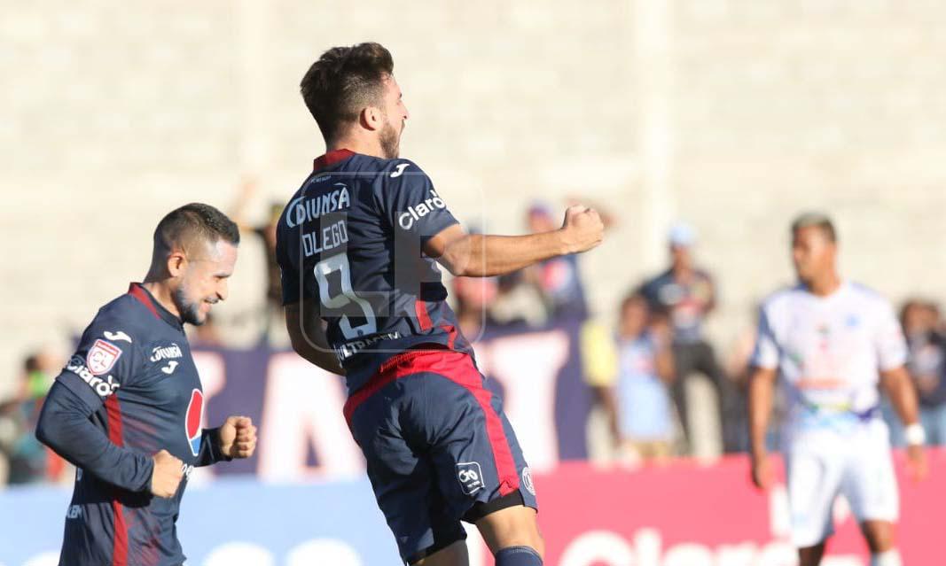 Franco Olego gritó a todo su pulmón su primer gol en la Liga de Honduras.