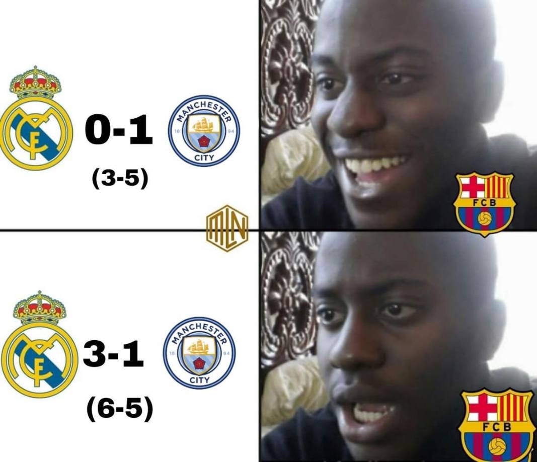 Guardiola y Barça sufren burlas: los memes de la eliminación del Manchester City ante Real Madrid