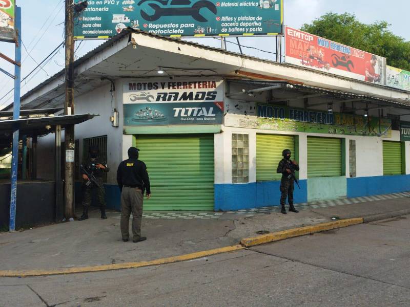 Operativos se realizaron en el centro de Olanchito.