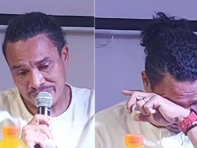 Julio César ‘Rambo‘ de León no pudo contener las lágrimas al recordar los duros momentos que le tocó vivir para lograr lo que consiguió en el fútbol.