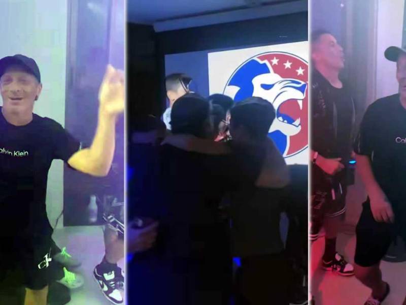 Pedro Troglio tiró los pasos prohibidos bailando y celebrando el título de Olimpia con su familia en Argentina.