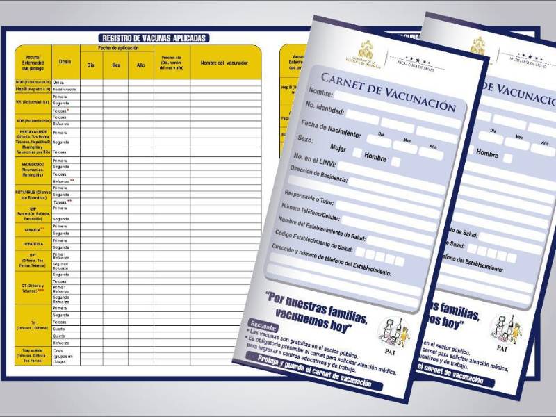 Carné de vacunación en Honduras | Fotografía de archivo