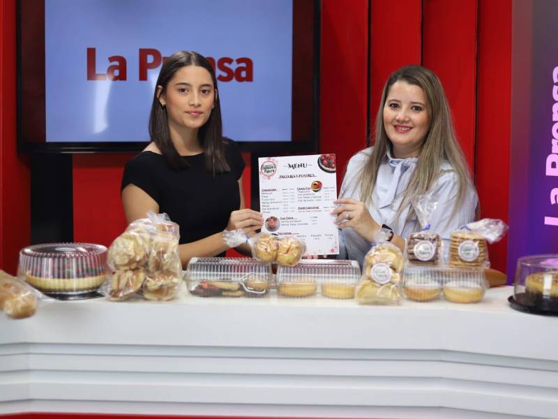 Emprendedora en el set de Diario La Prensa.