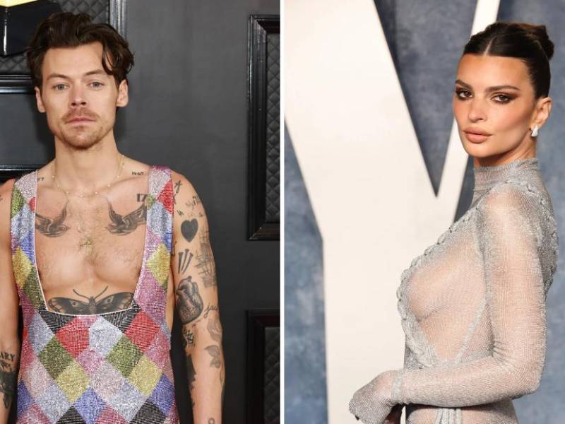 Harry Styles se divierte con Emily Ratajkowski.