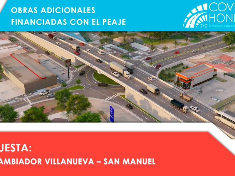 Así será el puente a desnivel en Villanueva, Cortés