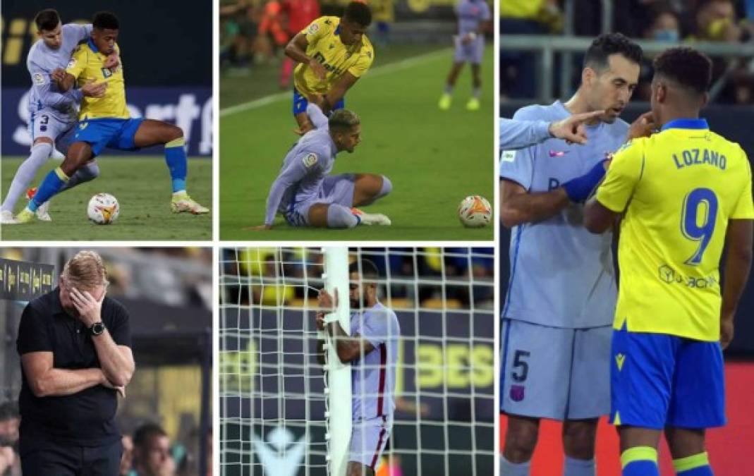 El hondureño Antony 'Choco' Lozano vivió un intenso duelo contra jugadores del Barcelona en el partido que el Cádiz empató (0-0) por la sexta jornada de la Liga Española en el estadio Nuevo Mirandilla.