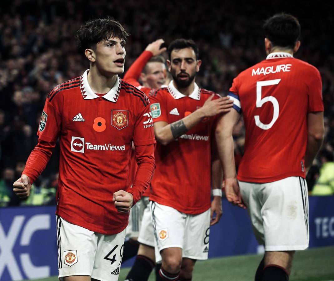 Alejandro Garnacho fue protagonista en la victoria del Manchester United.