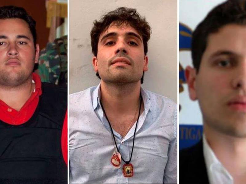 Iván, Alfredo y Ovidio Guzmán.