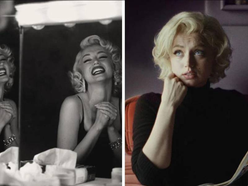 La cubana Ana de Armas da vida a Marilyn Monroe.