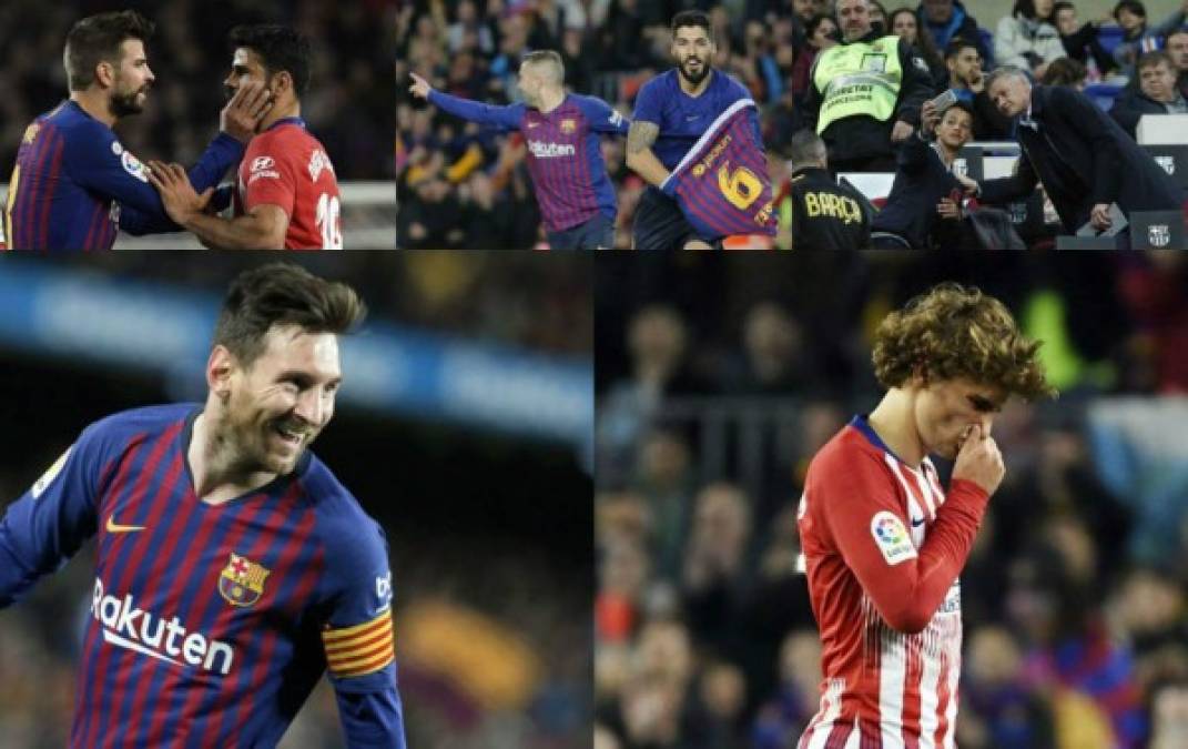 Las imágenes que dejó la victoria del Barcelona (2-0) sobre el Atlético de Madrid en la jornada 31 de la Liga Española, partido jugado en el Camp Nou.