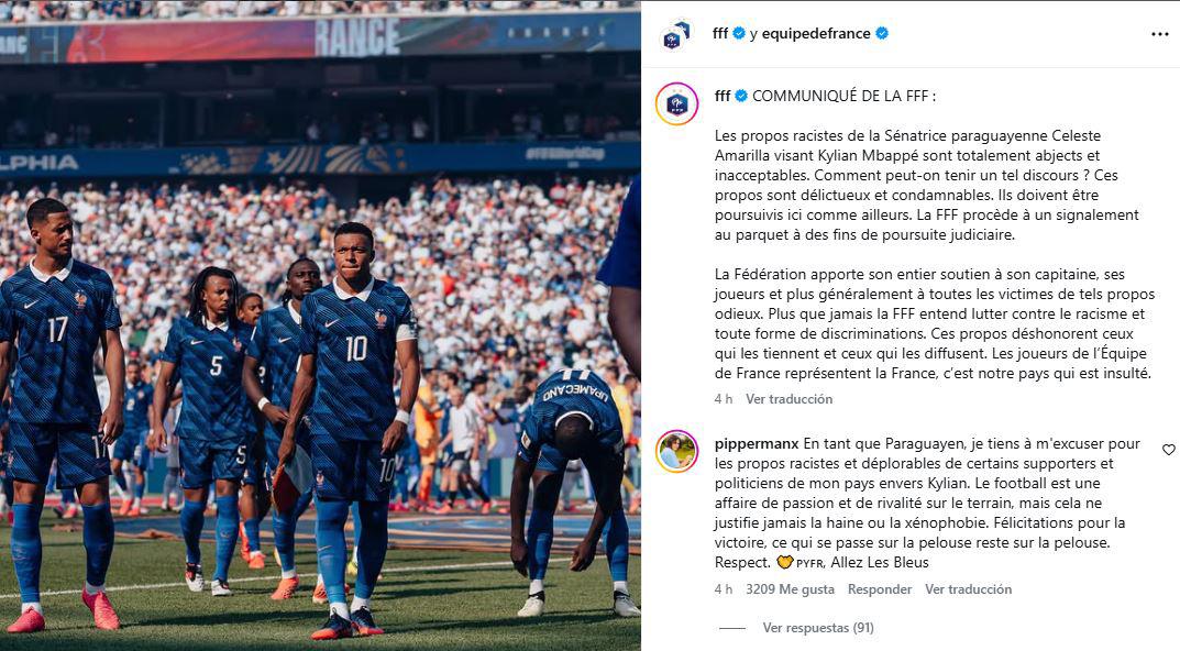 Gobierno de Paraguay con inesperada reacción tras insultos de senadora contra Mbappé