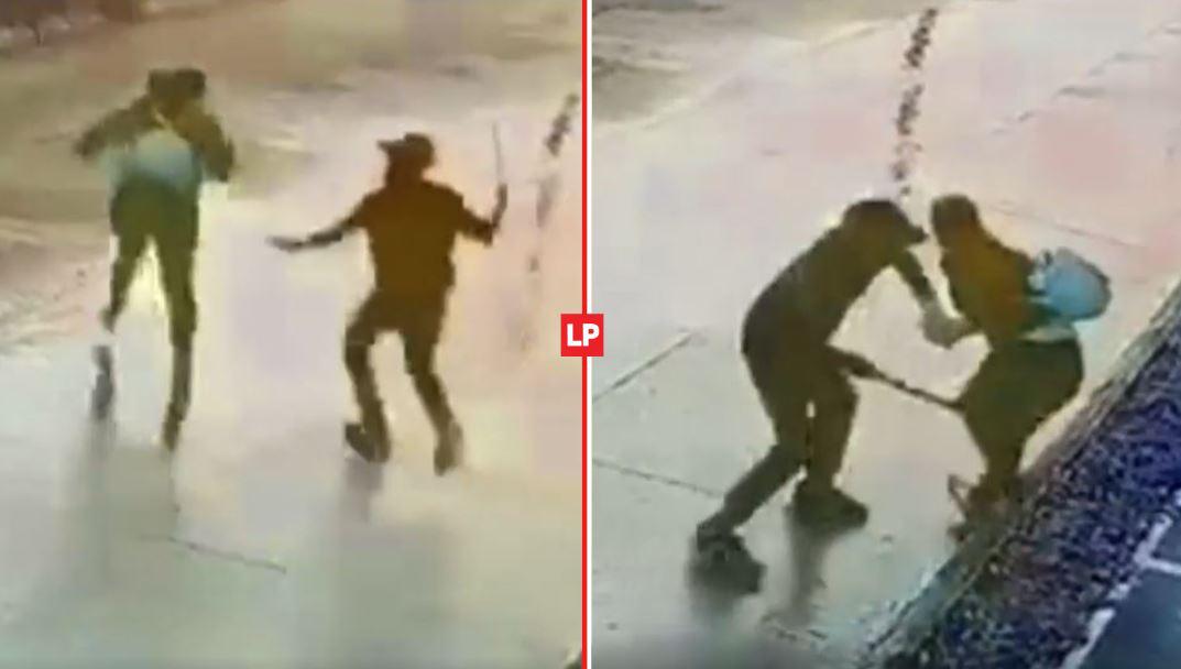 VIDEO: Captan a sujeto, con machete en mano, que intenta asaltar a mujer en Copán