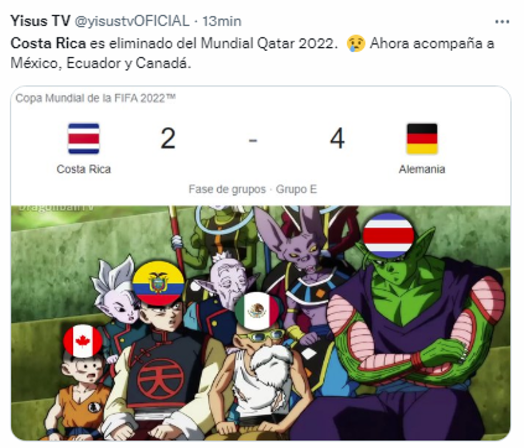Costa Rica cayó derrotado ante Alemania y ambos quedaron eliminados de Qatar.
