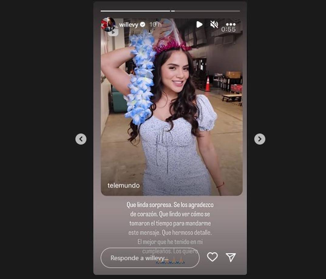 El elenco de “Vuelve a mí” le dedicó un video de felicitaciones, encabezado por su la actriz. “¡Feliz cumpleaños, ojitos bonitos!”, se escucha decir a Samadhi al inicio del video, al mismo tiempo que aparece con un gorrito de fiesta. En el clip también aparecen otros de sus colegas en la serie como Laura Flores, Christian Ramos, Amaranta Ruíz, entre otros.
